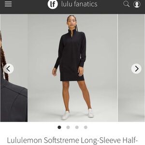 Lululemon Softstreme Long-Sleeve Half-Zip Dress